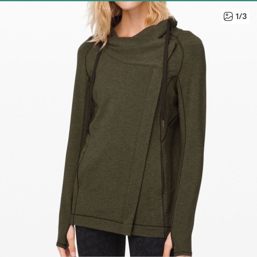 Lululemon coast easy wrap jacket Green Size 10
